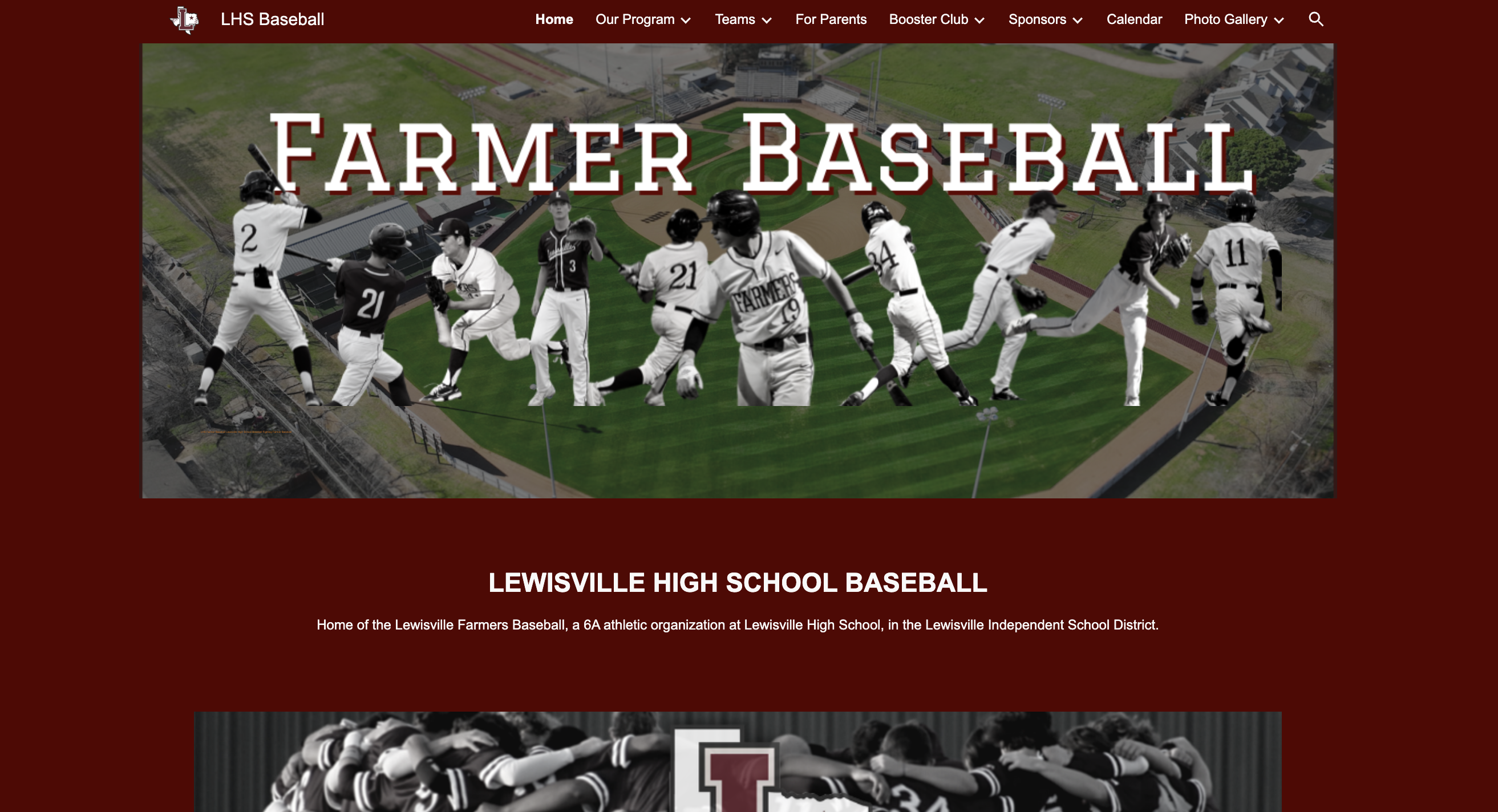 Lewisville Baseball Association website